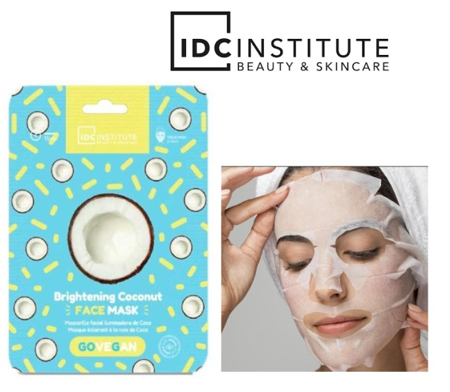 AQUARIUS , IDC - MASCHERA VISO ILLUMINANTE ALL'OLIO DI COCCO